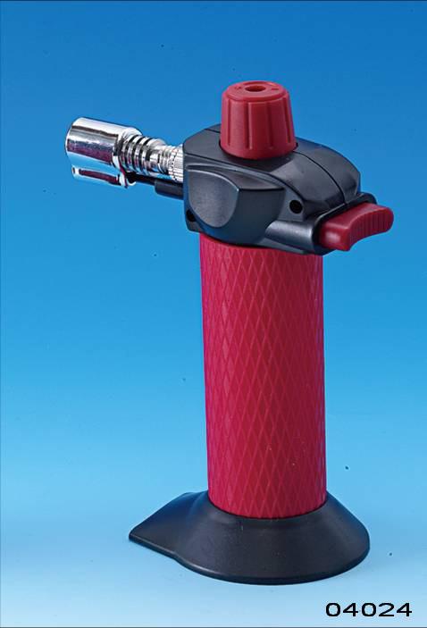 Горелка газовая пьезоэлектрическая настольная ручная черная  Micro Torch малая.